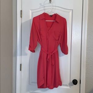 Express Portofino Belted Dress